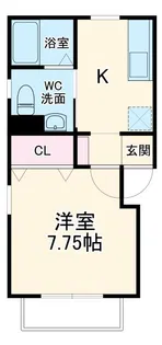 ときわ台ハイツA/B【2階】の間取り
