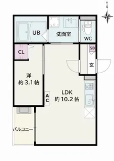 Jack tatsumiI【1階】の間取り