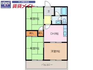 アメニティIII【2階】の間取り