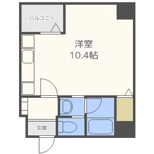 パレス東洋福島館【2階】の間取り