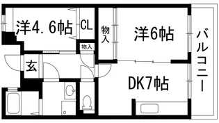 アルビス五月ヶ丘102号棟【3階】の間取り