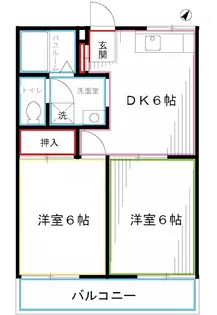 メゾン武蔵野【1階】の間取り