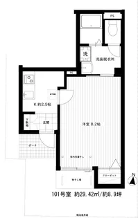 FUJIハイツ【1階】の間取り