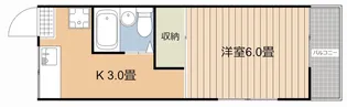 郡元シティハイツ【3階】の間取り