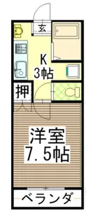 宮丸マンションきらは B【3階】の間取り