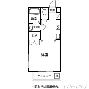 リバーシティ学園都市【2階】の間取り