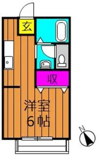 中島サンプラザ【2階】の間取り