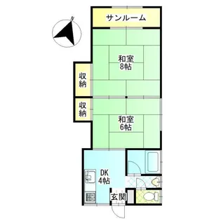 中川アパート【2階】の間取り