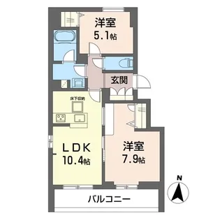 コンフォーザ【1階】の間取り