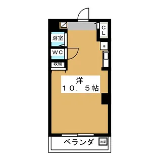 アートスペースヒラノ【4階】の間取り