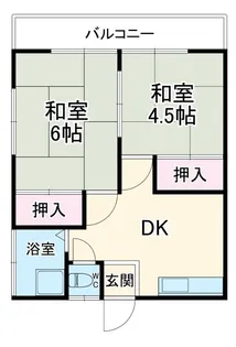 コーポミナミ【2階】の間取り