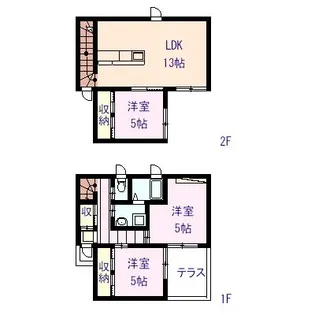 栃木県栃木市本町【一戸建】の間取り