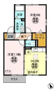 オーベンロープB【1階】の間取り