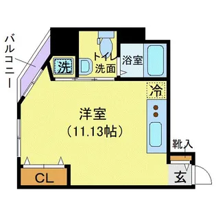 フラワーシティINブラボン【7階】の間取り