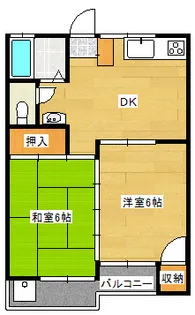 ドーミック月出【2階】の間取り
