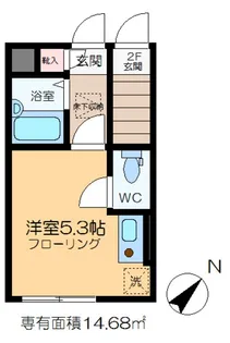 バーミープレイス平井【1階】の間取り