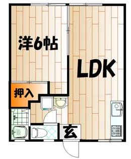 千草ハイツ A【2階】の間取り