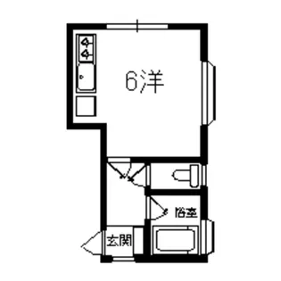 秀和レジデンス浜田【1階】の間取り