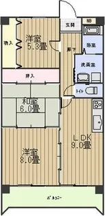 愛知県名古屋市守山区白山1【マンション】の間取り