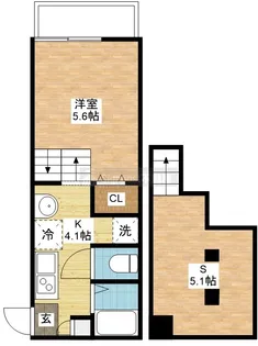 modern palazzo長崎大学前【1階】の間取り