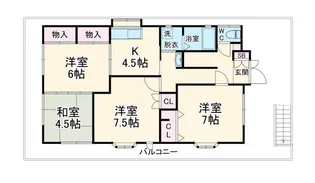 一二三ハウス【3階】の間取り