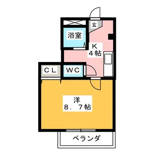 プライム植田【2階】の間取り
