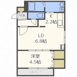 ルーエ北円山【3階】の間取り