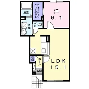 プレステージネオII【1階】の間取り