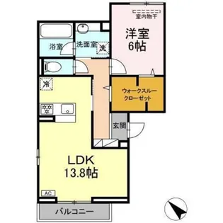 メゾン ルナール【3階】の間取り