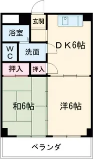 パティオM【2階】の間取り