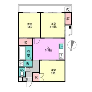 光ヶ丘マンション【3階】の間取り