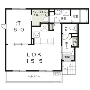 群馬県高崎市大沢町【アパート】の間取り