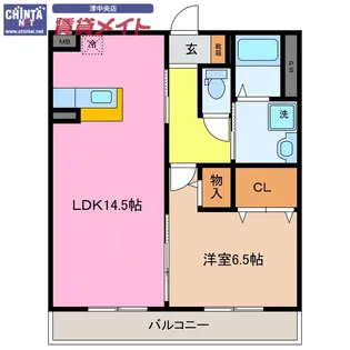 幸マンションII【1階】の間取り