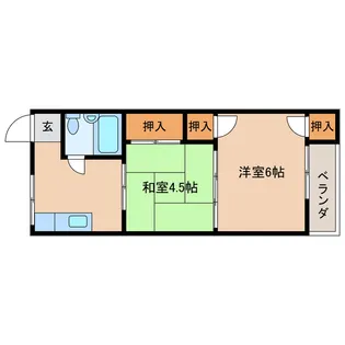 宮崎県北諸県郡三股町大字樺山【アパート】の間取り