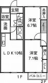 岐阜県岐阜市柳津町上佐波5【一戸建】の間取り