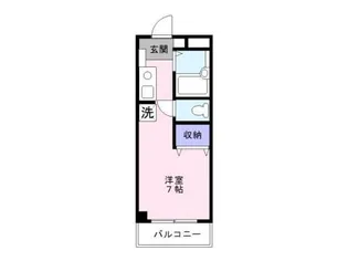 ファーストシティ六会【3階】の間取り