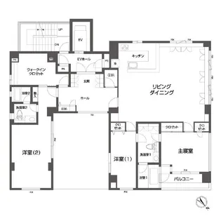 ルクレ日本橋蛎殻町【7階】の間取り