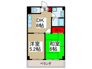 ア-バン富士見【2階】の間取り