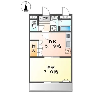 プランドール【1階】の間取り