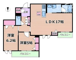 ハムステッドアレー【2階】の間取り