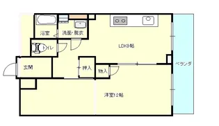 メゾン鷹匠【4階】の間取り