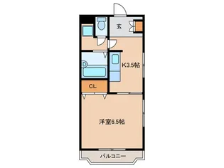スカイヒルズM【1階】の間取り