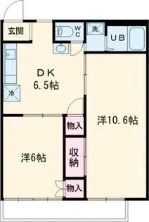シティハイツ栗原【2階】の間取り