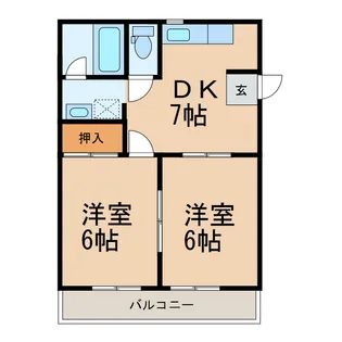 レインボーブリッジ1【1階】の間取り