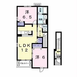 プラシード【2階】の間取り