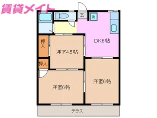 サンモールサトー【2階】の間取り