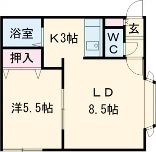 ノーシスA【1階】の間取り