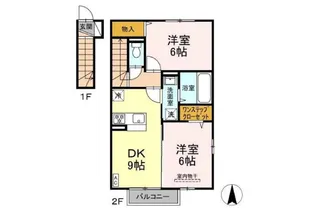 メゾン・ド・レサン【2階】の間取り