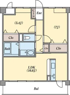 グリーンサイドキタヤマ【3階】の間取り
