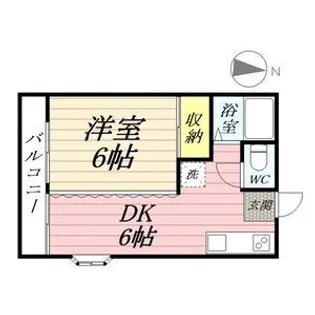 第3磯部コーポB【3階】の間取り